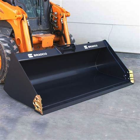 skid steer high capacity bucket|bradco bucket size chart.